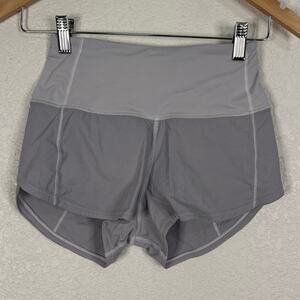 Lululemon Athletica Speed Up 2.5” Light Gray Women's Athletic Shorts Athlesiure